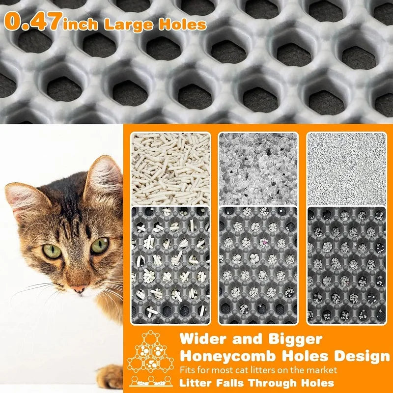 Double-Layer Cat Litter Trapping Mat