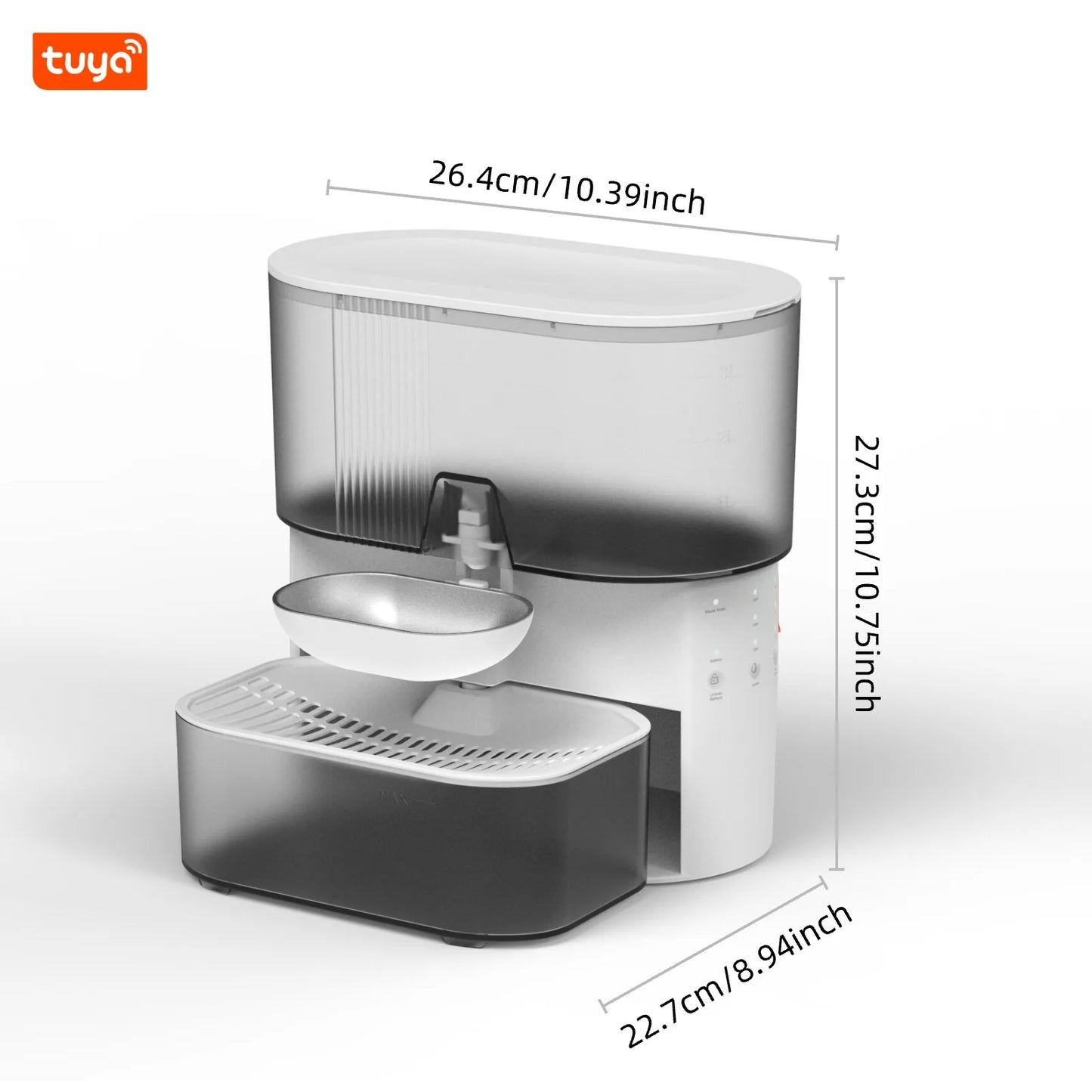 3L Radar Sensor Pet Water Fountain — No Filter, No App, 180-Day Battery, Wastewater Separation
