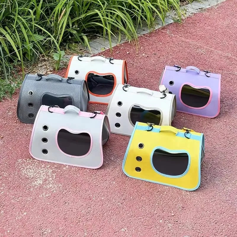 Portable Foldable Pet Carrier Backpack for Small Dogs & Cats — Lightweight & Breathable Travel Bag