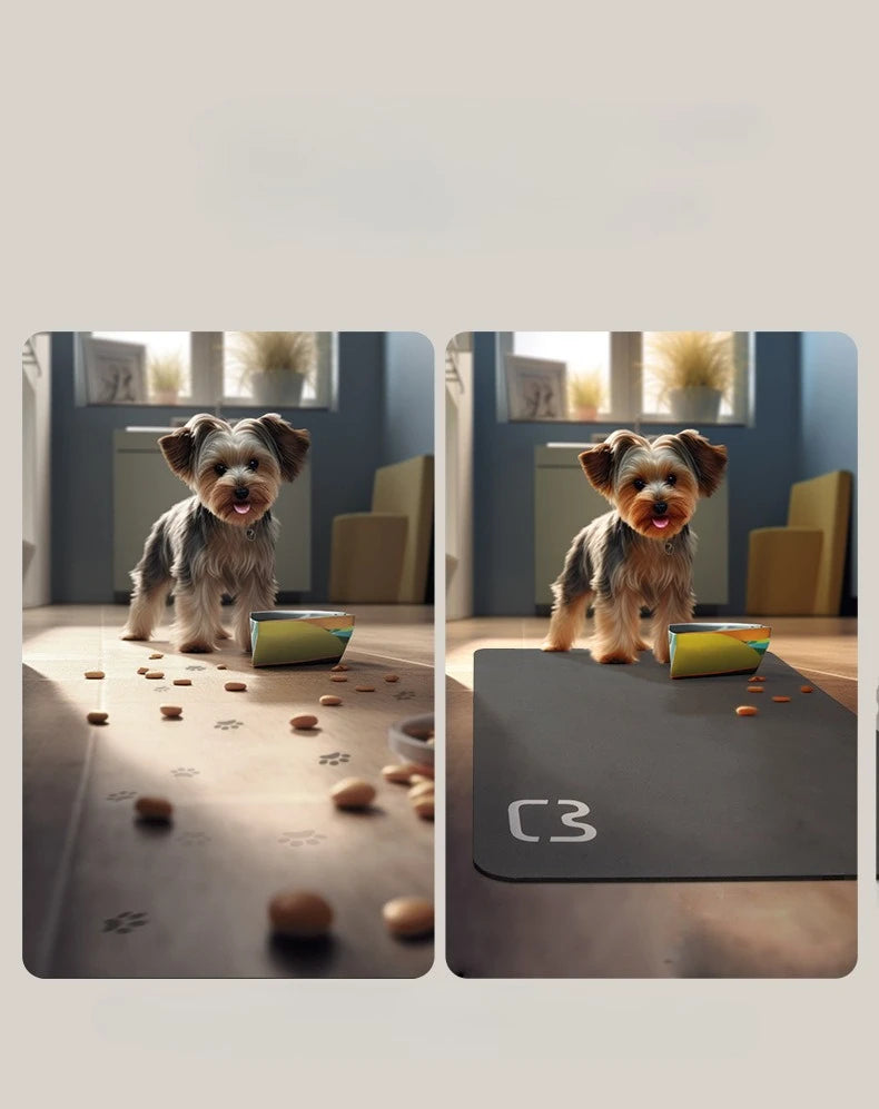 Absorbent Pet Feeding Mat with Waterproof Backing