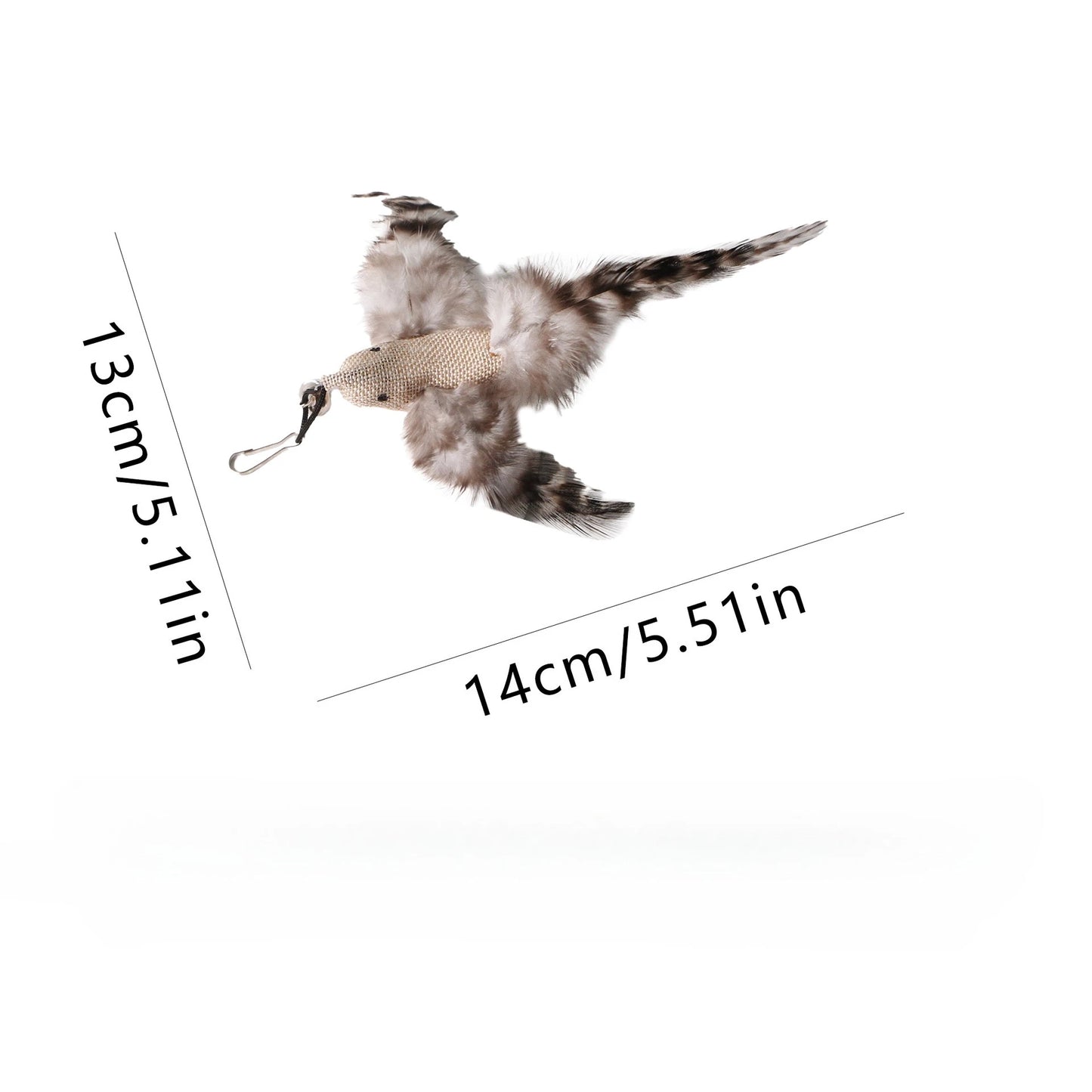 Baguette pour chat avec oiseau mains libres et ventouse - Jouet interactif avec clochette