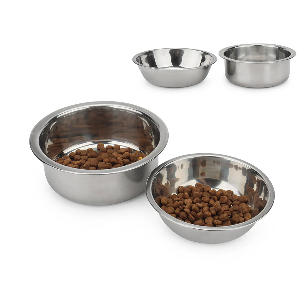 Stainless Steel Pet Bowl for Dogs & Cats