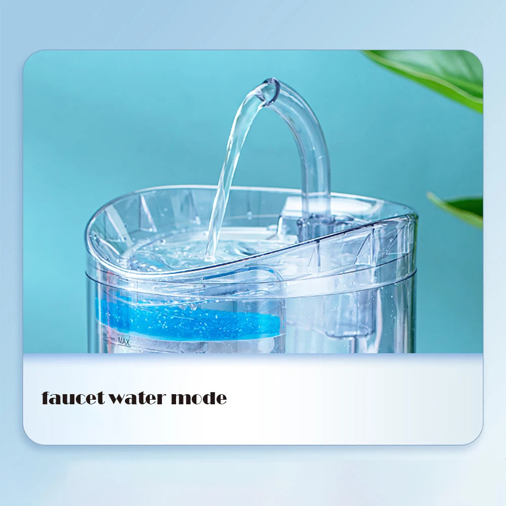 Fontaine à eau intelligente automatique pour animaux de compagnie avec capteur de mouvement
