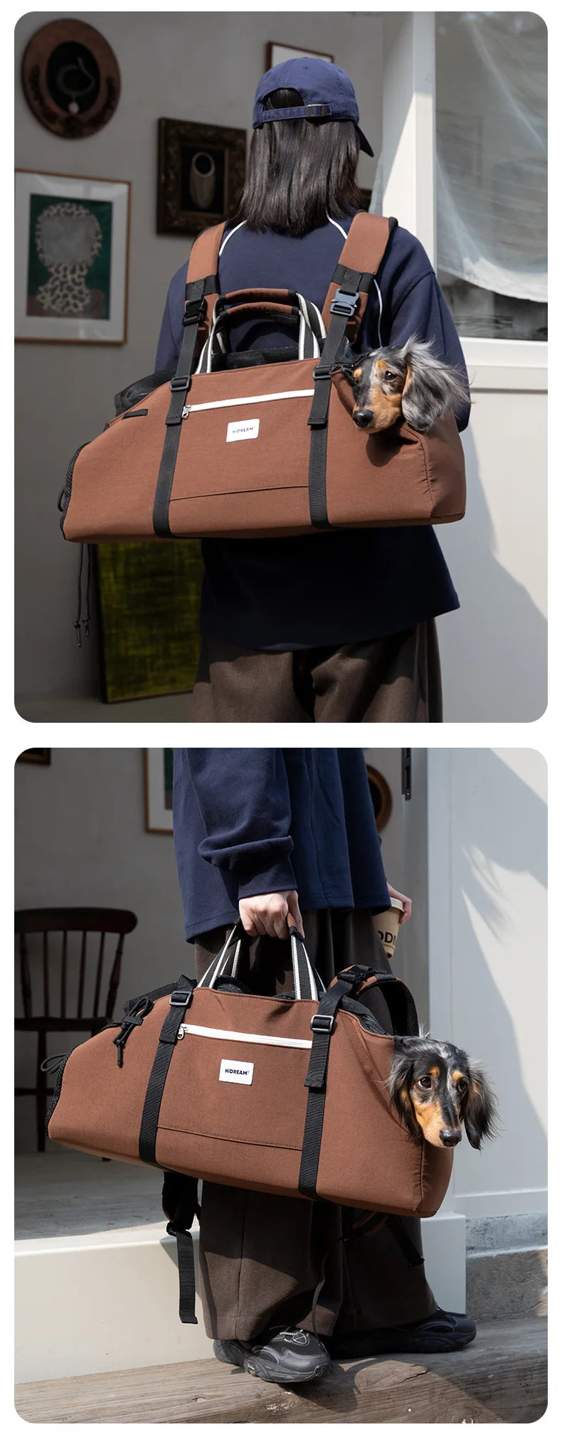 Long-Body Dog Carrier Backpack