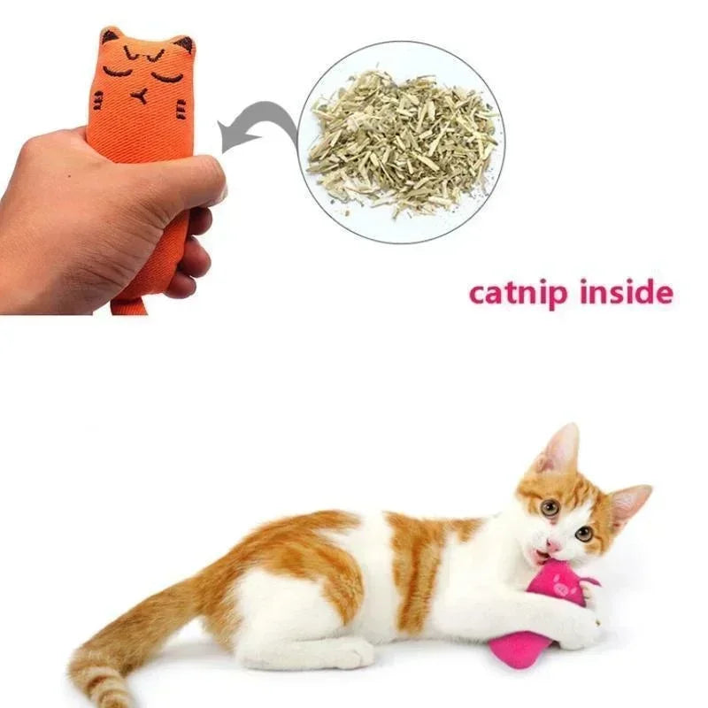 Catnip Plush Thumb Pillow Cat Toy – Soft Interactive Toy for Cats & Kittens