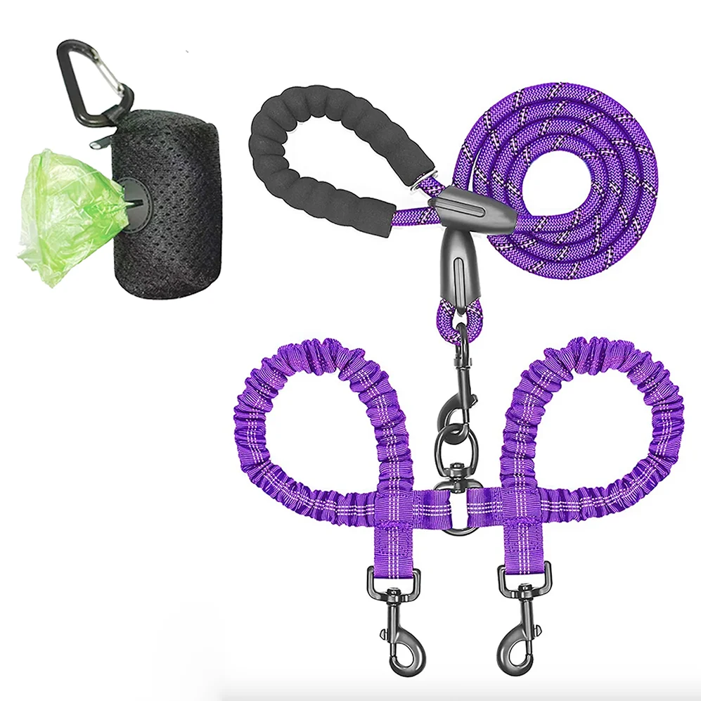Dual Dog Coupler Leash – Walk 2 Dogs at Once
