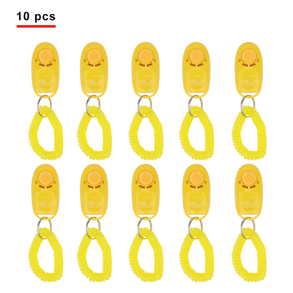 Pet Training Clicker with Wrist Strap (10 Pack)