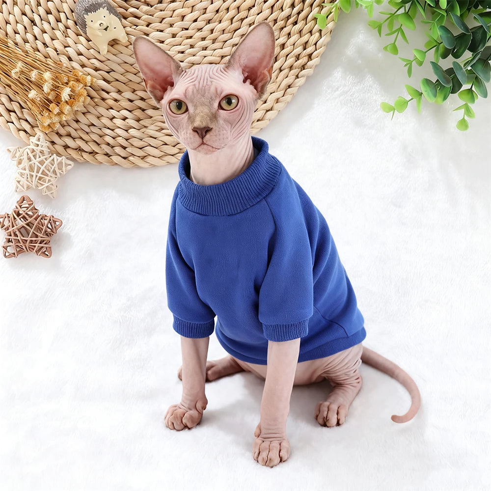 Round Neck Sweatshirt with Traction Ring for Small Dogs & Cats