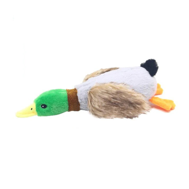 Plush Duck Squeaky Toy with Rope