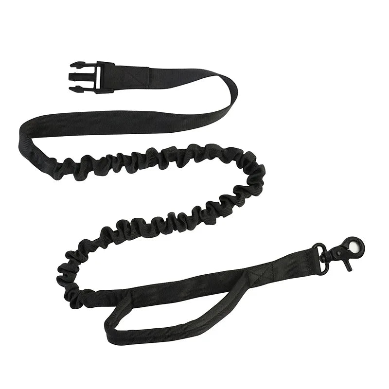 Laisse pour chien mains libres avec ceinture réfléchissante et pochette de rangement