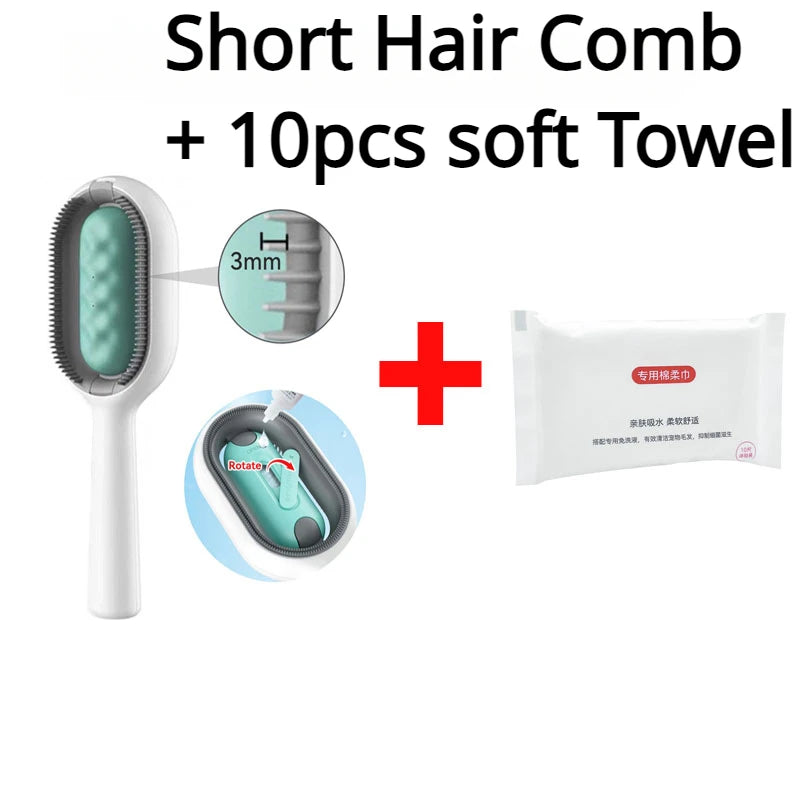 Brosse de retrait de poils d'animaux double face