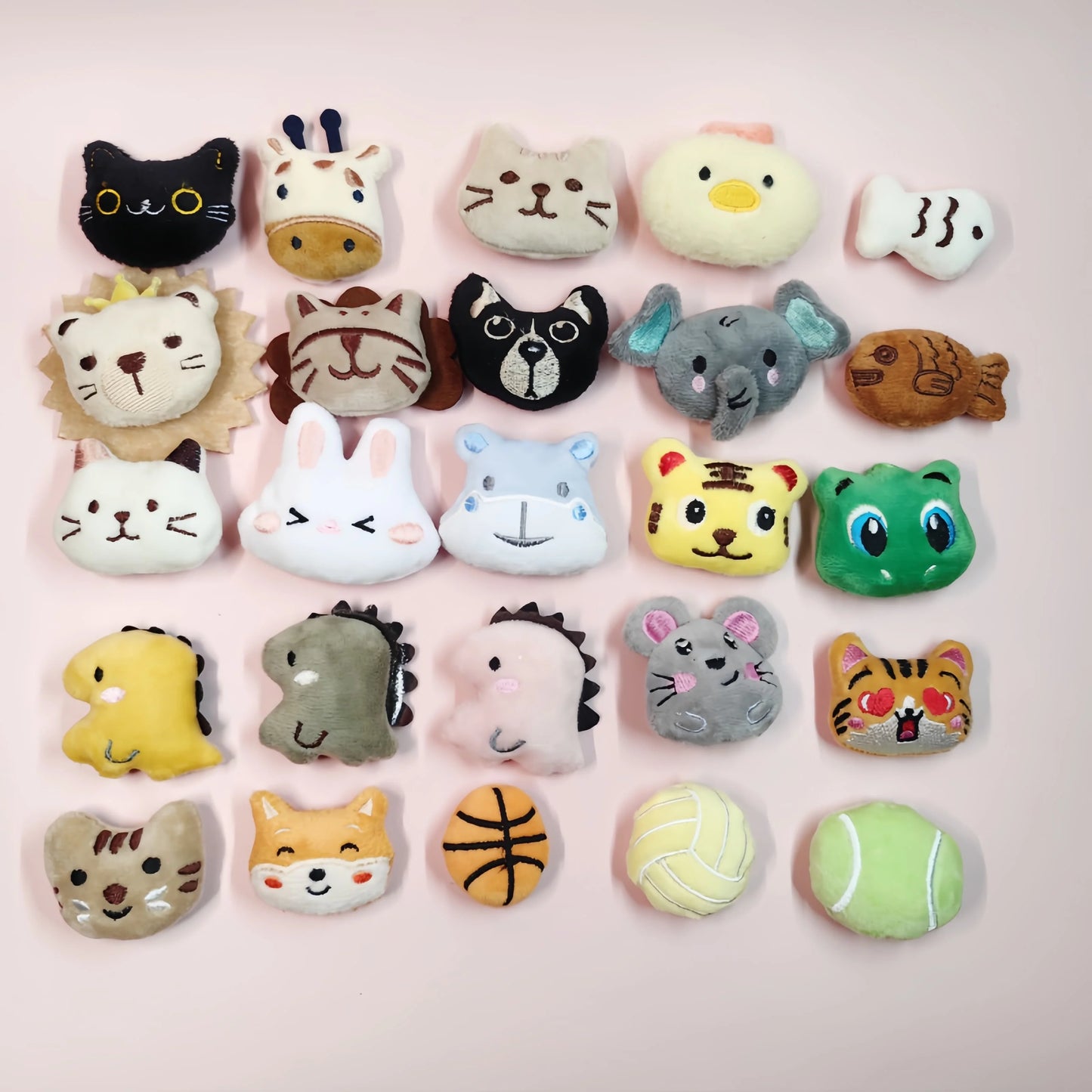 Mini Catnip Plush Toy Set for Cats – Random Assortment, 10 to 100 Pieces