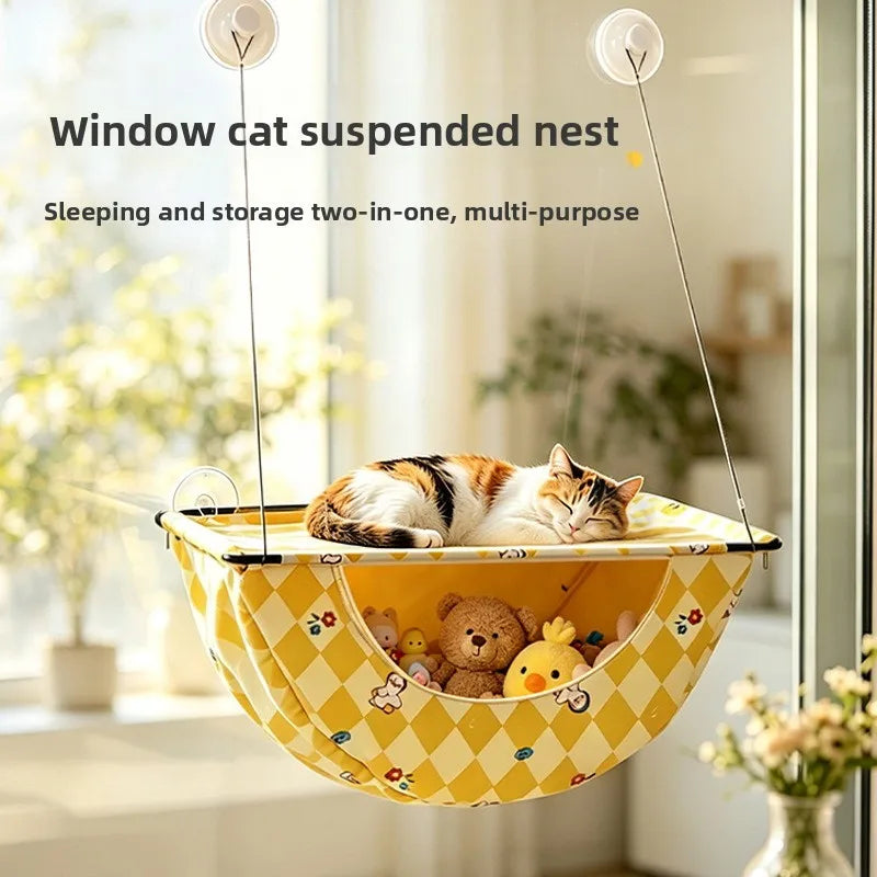 Suction-Cup Cat Window Hammock