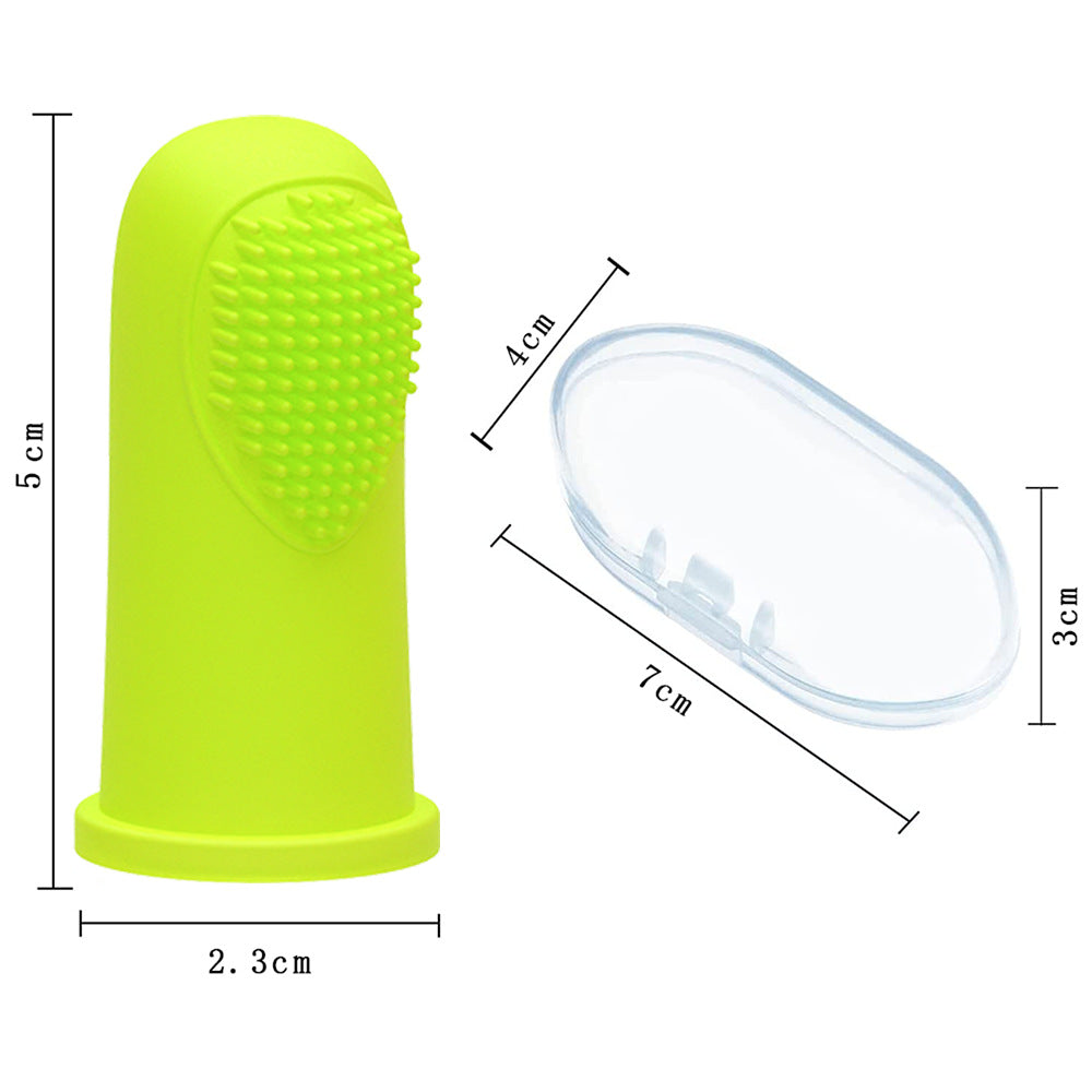 Dog Finger Toothbrush - Silicone Dental Care Toy for Small Dogs
