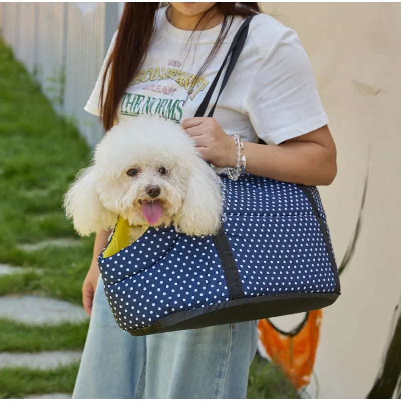 Foldable Pet Carrier Bag with Breathable Mesh