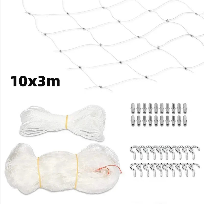Cat Safety Net for Balconies, Windows & Stairs – Anti-Fall Nylon Mesh