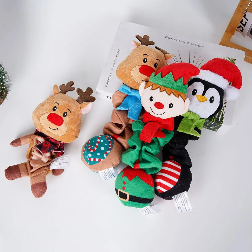 Christmas Plush Squeaky Dog Toy