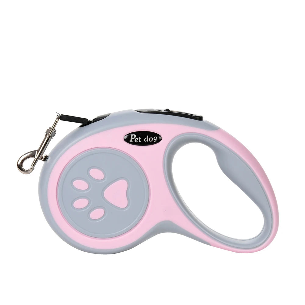 Retractable Dog Leash with One-Button Lock