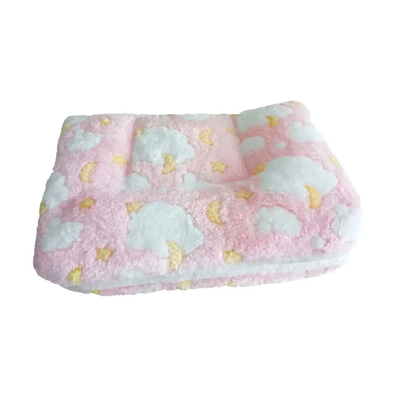 Thickened Fleece Pet Bed Mat – Washable Warm Blanket for Dogs & Cats