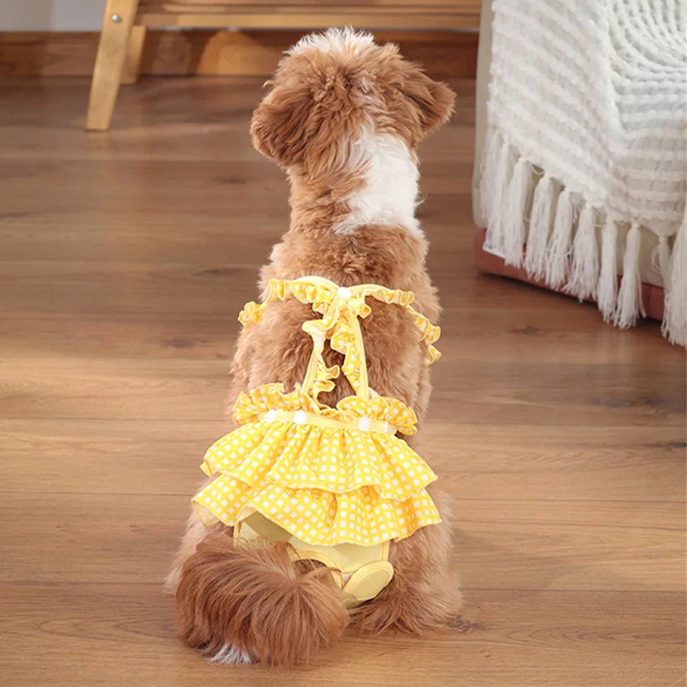 Female Dog Physiological Pants with Cute Print