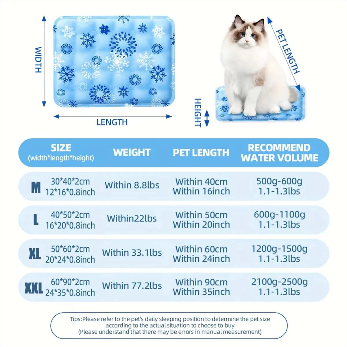 Water-Injection Cooling Mat for Dogs & Cats