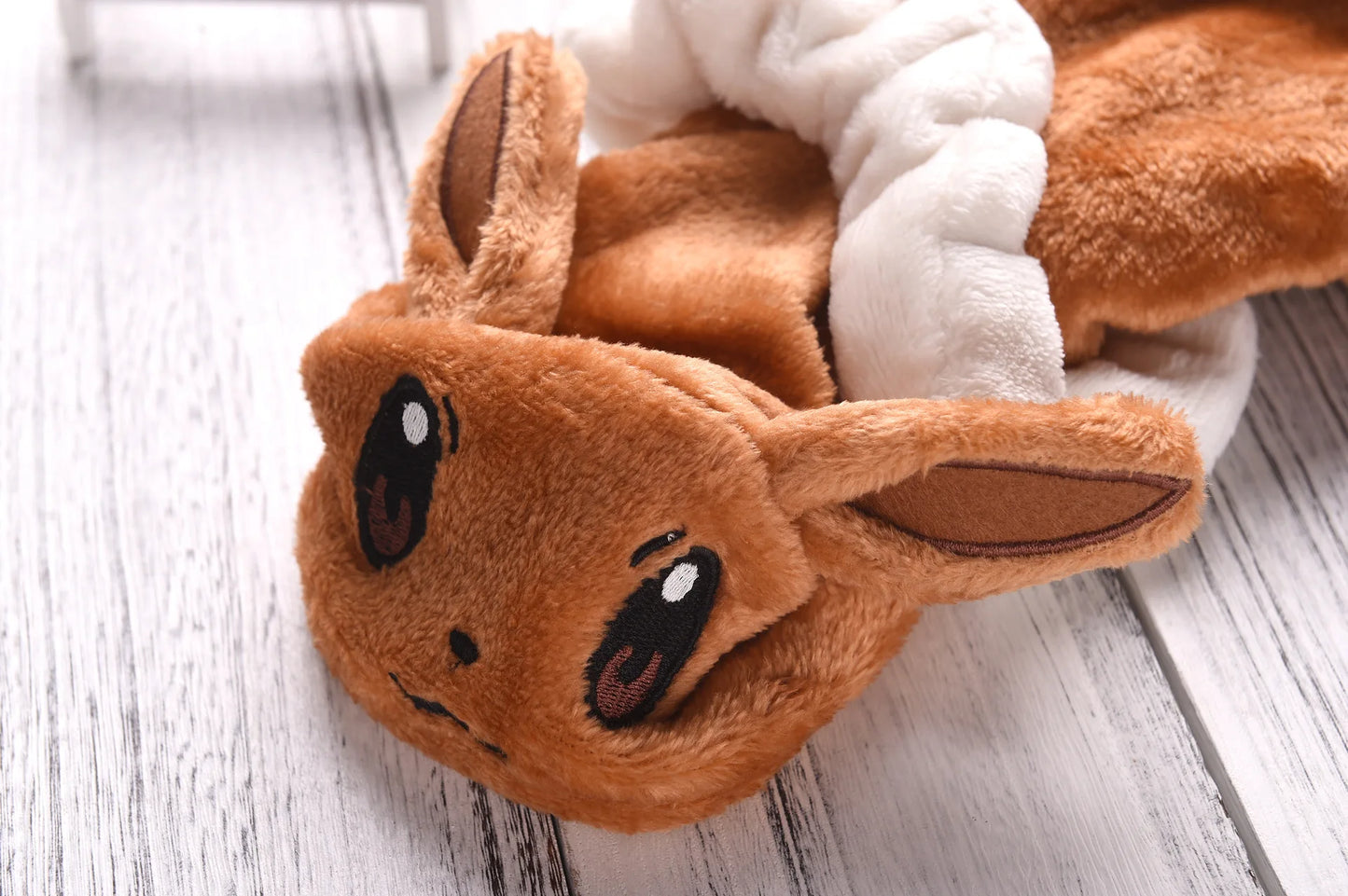 Eevee Anime Cosplay Dog Costume – Kawaii Plush Insulated Coat for Small Dogs