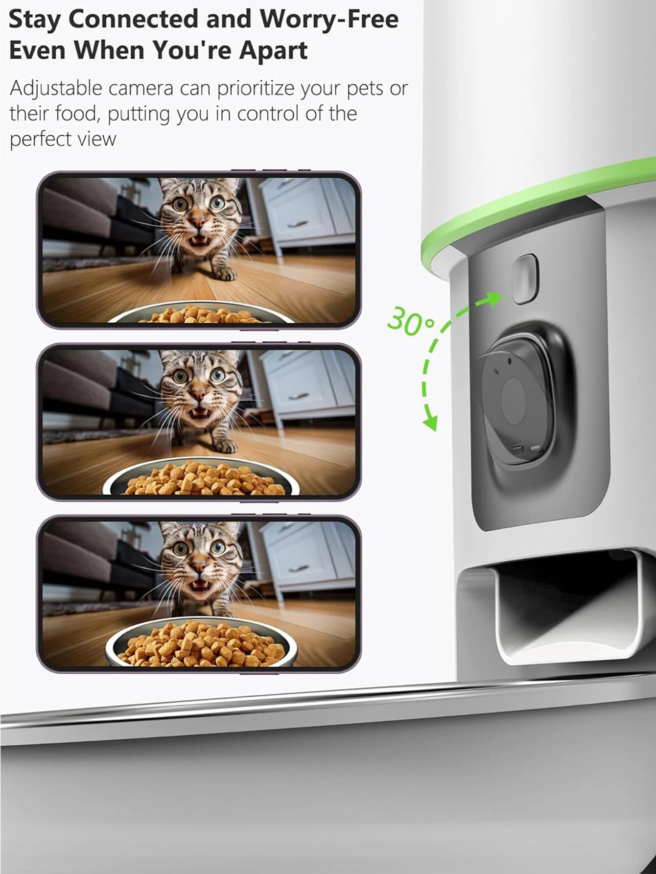 Smart Camera Pet Feeder with 1080P HD & 5G WiFi