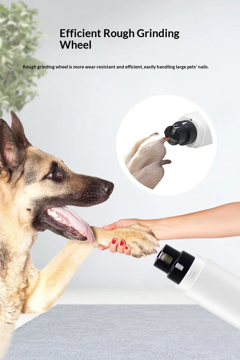 Quiet Pet Nail Grinder with Safety Guard & LED Light