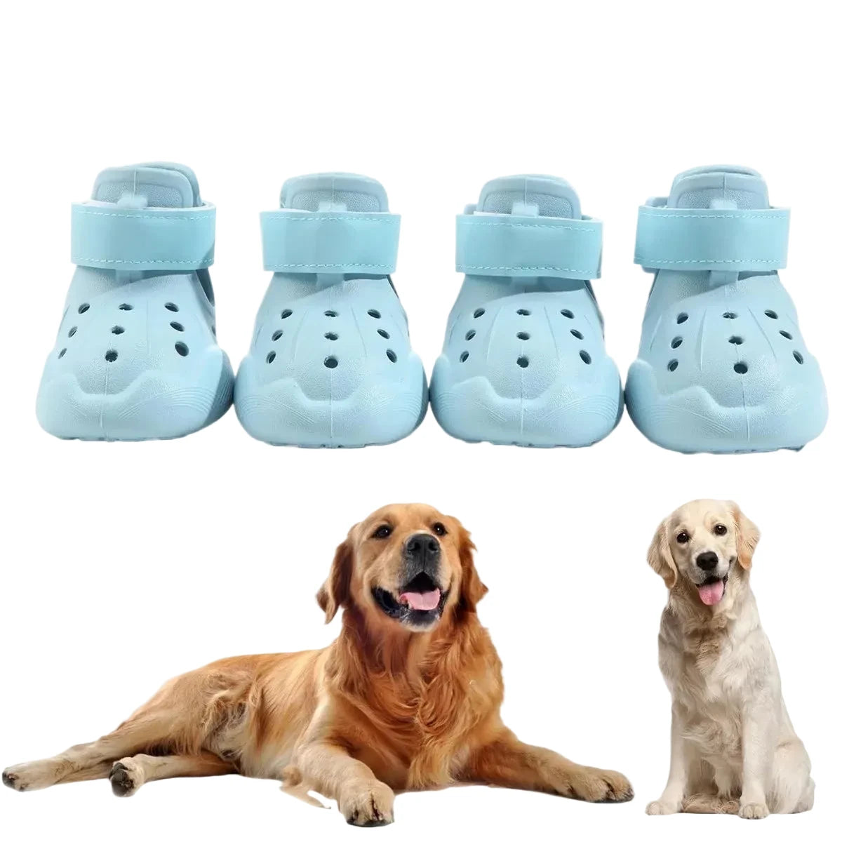 Bottes imperméables pour chien avec semelle antidérapante