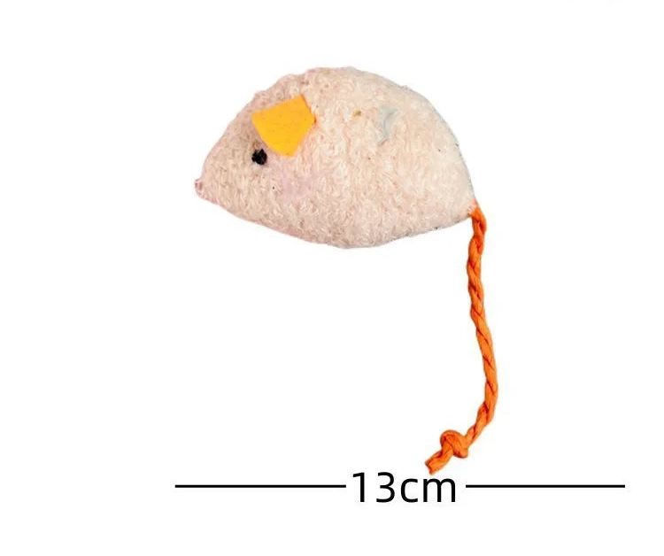 Plush Mouse Cat Toy - Colourful Catnip Mice for Kittens (20 Pack)