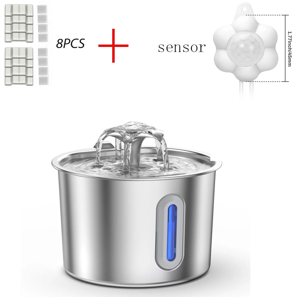 Stainless Steel Automatic Pet Water Fountain
