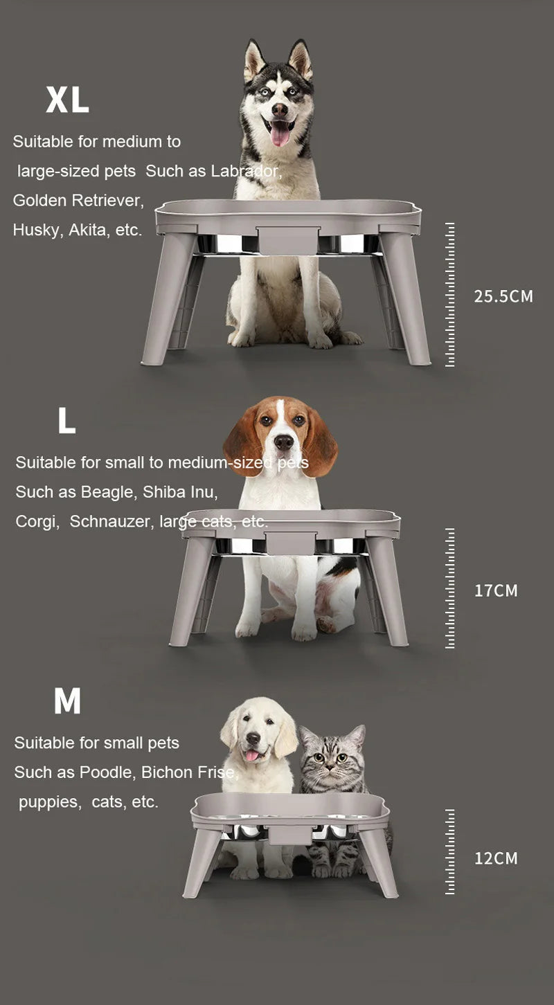 Stainless Steel Pet Bowl – Food & Water Dish for Dogs & Cats