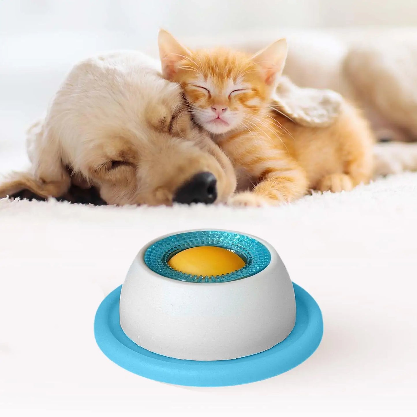 Slow Feeder Lick Mat & Puzzle Toy for Dogs & Cats