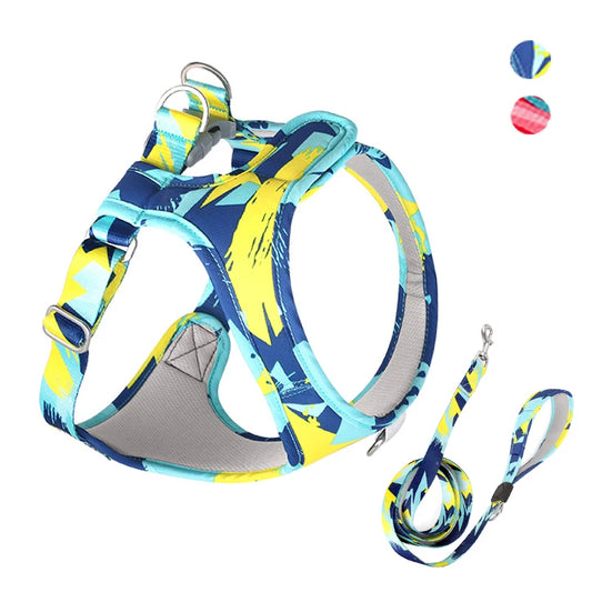 Adjustable Mesh Vest Harness for Dogs & Cats