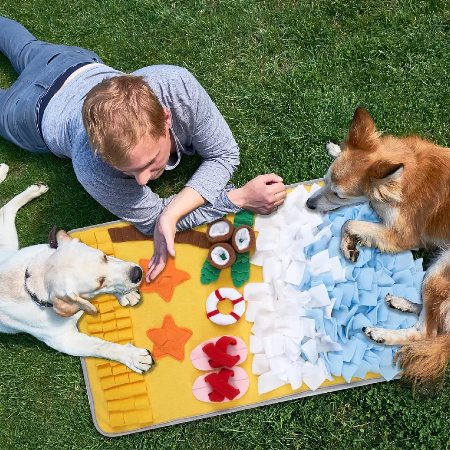 Dog Sniffing Mat – Slow Feeder & Enrichment Blanket