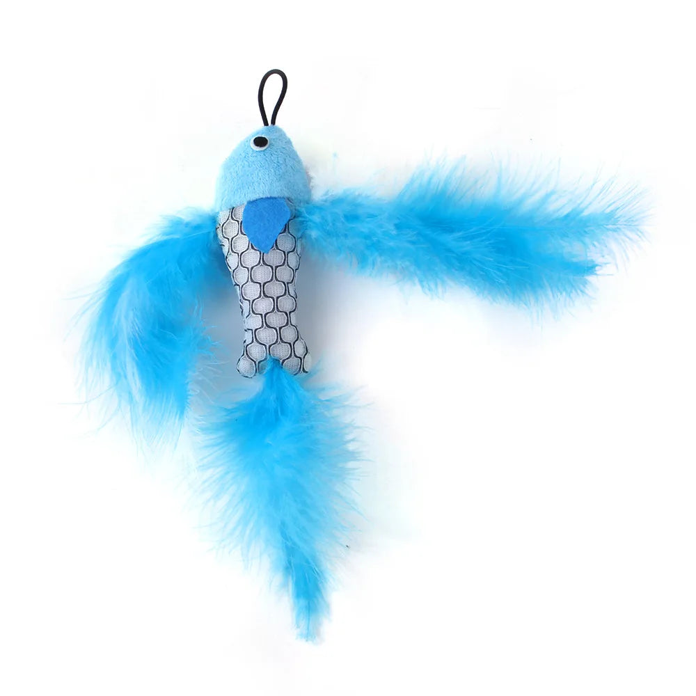 Ensemble d'accessoires de remplacement pour jouets pour chats avec souris, ver et balle