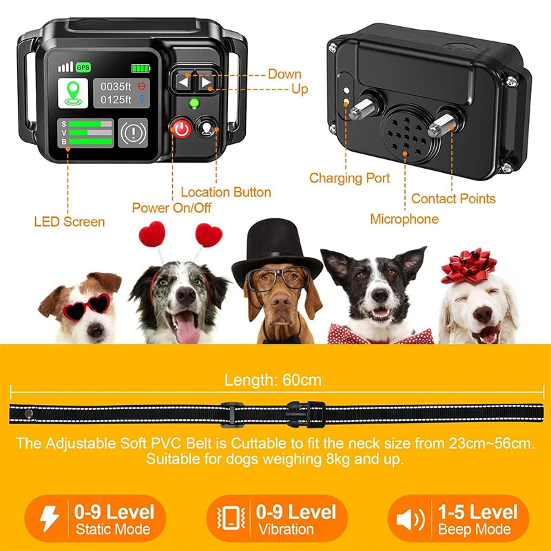 Outdoor GPS Dog Boundary Collar
