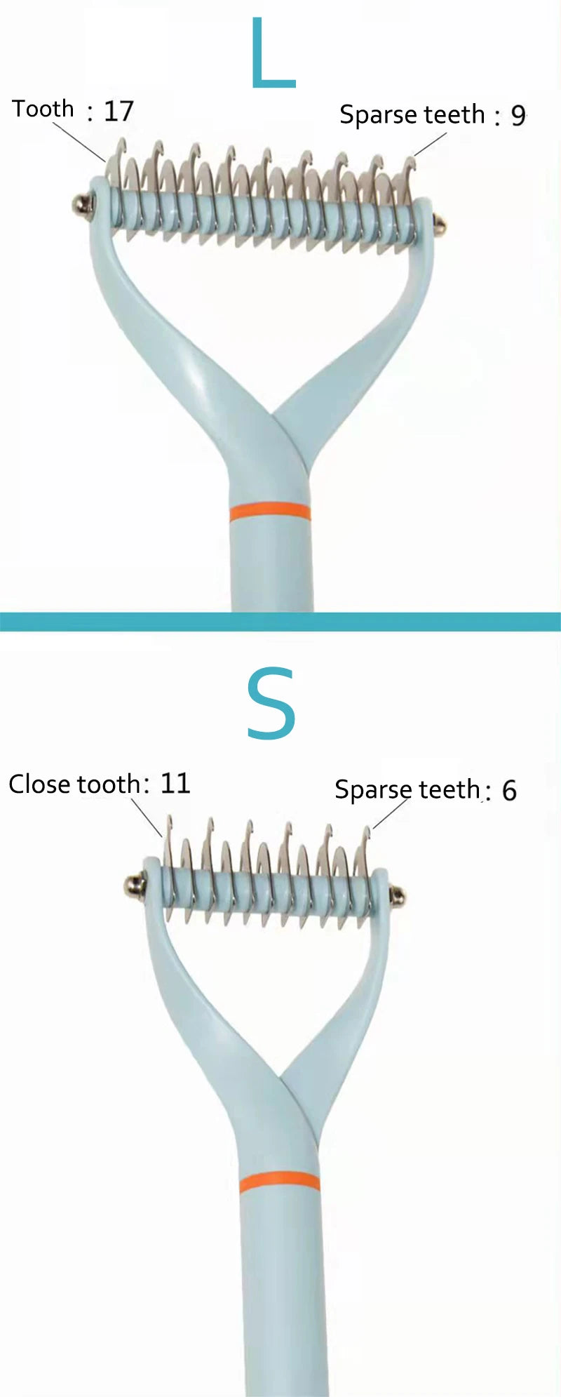 Stainless Steel Grooming Brush & De-shedding Comb for Dogs