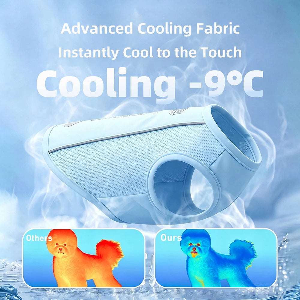 Summer Cooling Vest & Cap Set for Dogs & Cats