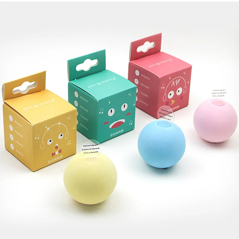 Sound Ball Cat Toy — Animal Noise Squeaky Ball for Cats & Kittens