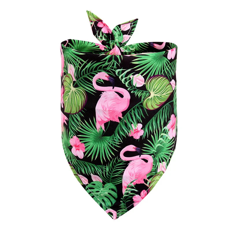 Tropical Print Pet Bandana for Dogs & Cats