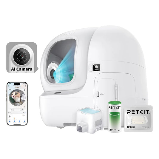 Self-Cleaning Smart Cat Litter Box with AI Camera & Odour Control