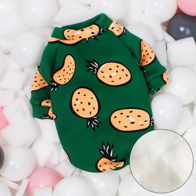 Printed Fleece Cat Jumper