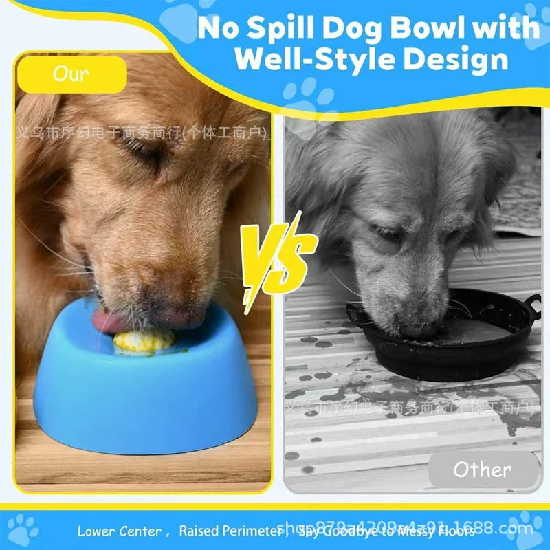Silicone Lick Bowl & Slow Feeder for Dogs & Cats — Detachable, Washable & Non-Slip