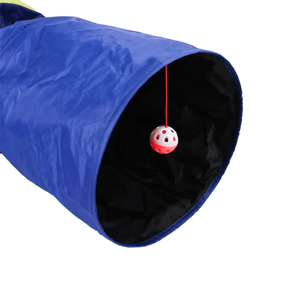 Tunnel pour chat - Tunnel de jeu pliable avec papier bruissant