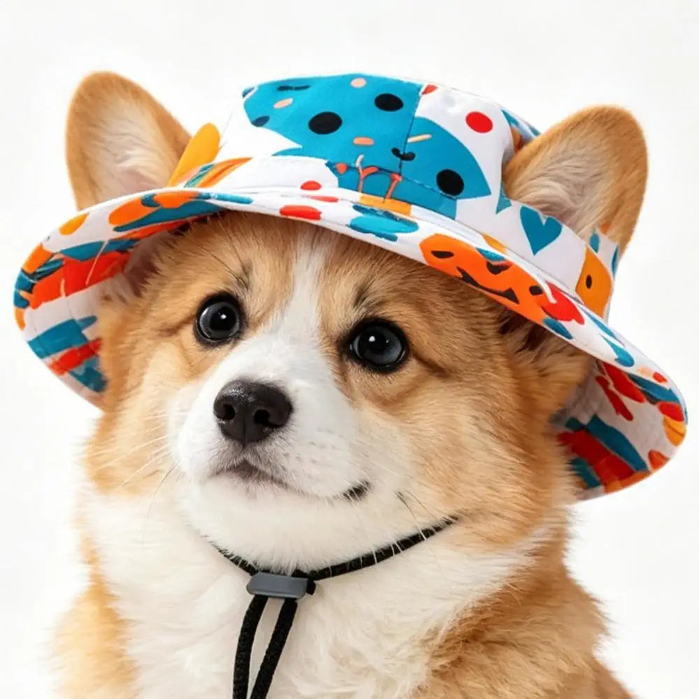 Adjustable Sun Hat for Cats & Small Dogs