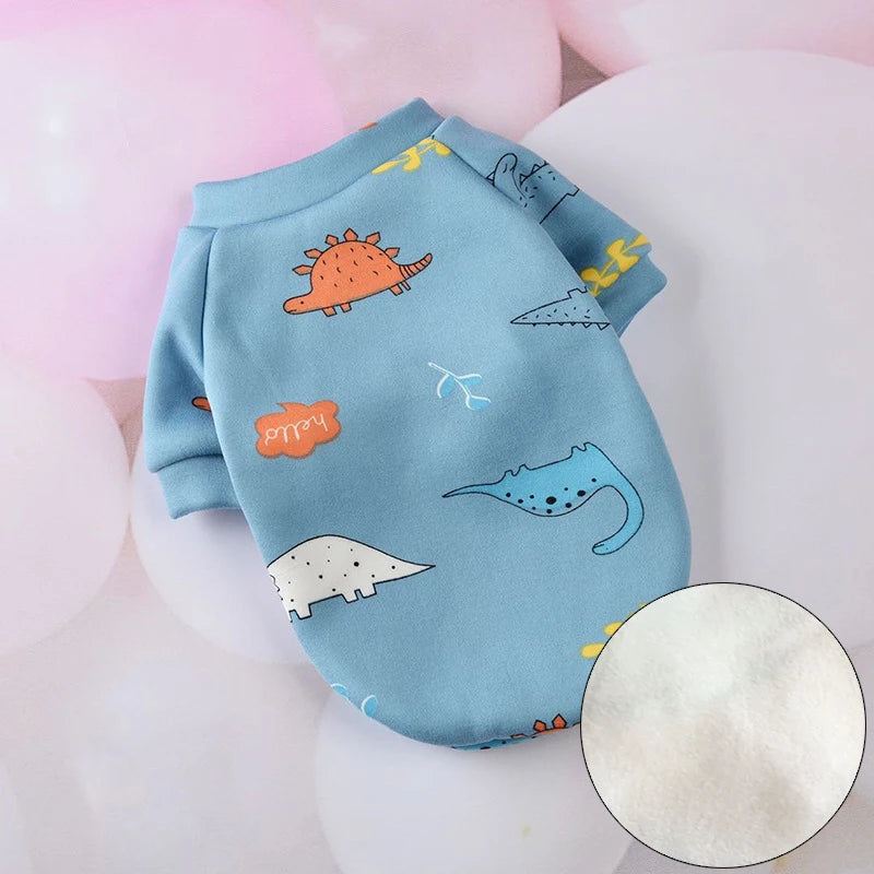 Printed Fleece Cat Jumper