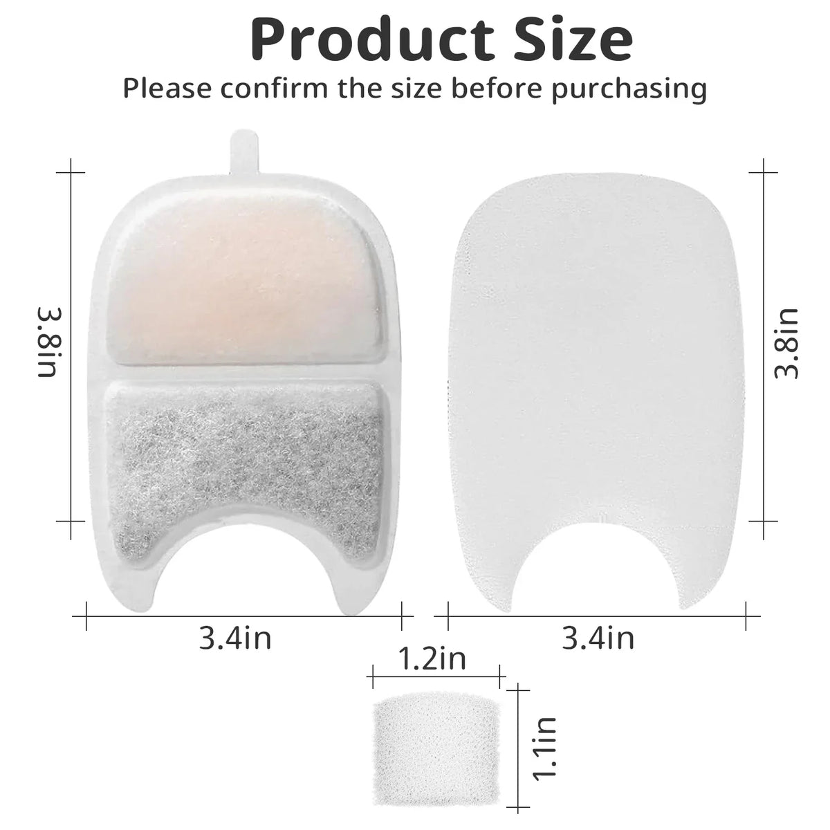 Replacement Cat Water Fountain Filters & Sponges
