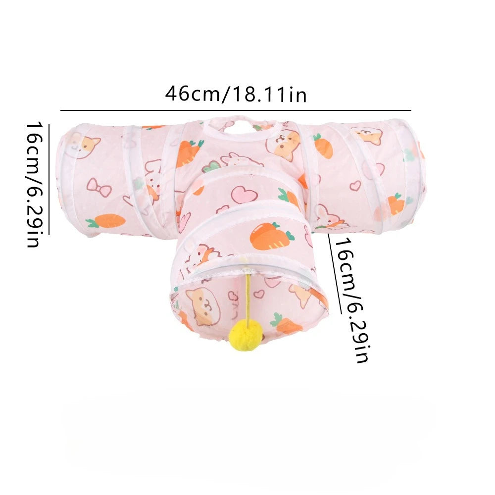 Carrot Shaped Hamster Hideout and Tunnel