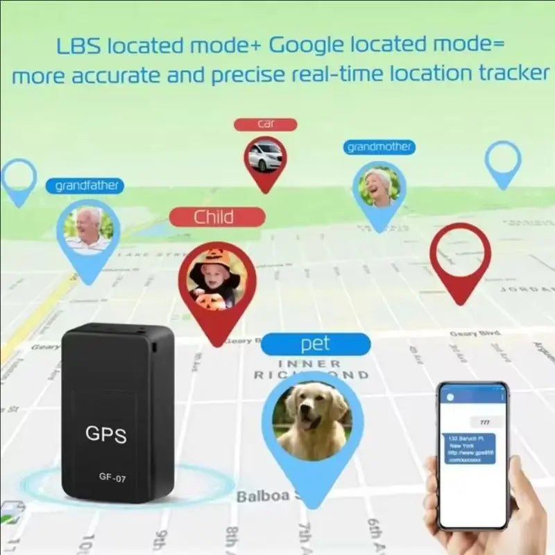 GF07 Mini Magnetic GPS Tracker — Anti-Theft Vehicle & Asset Security